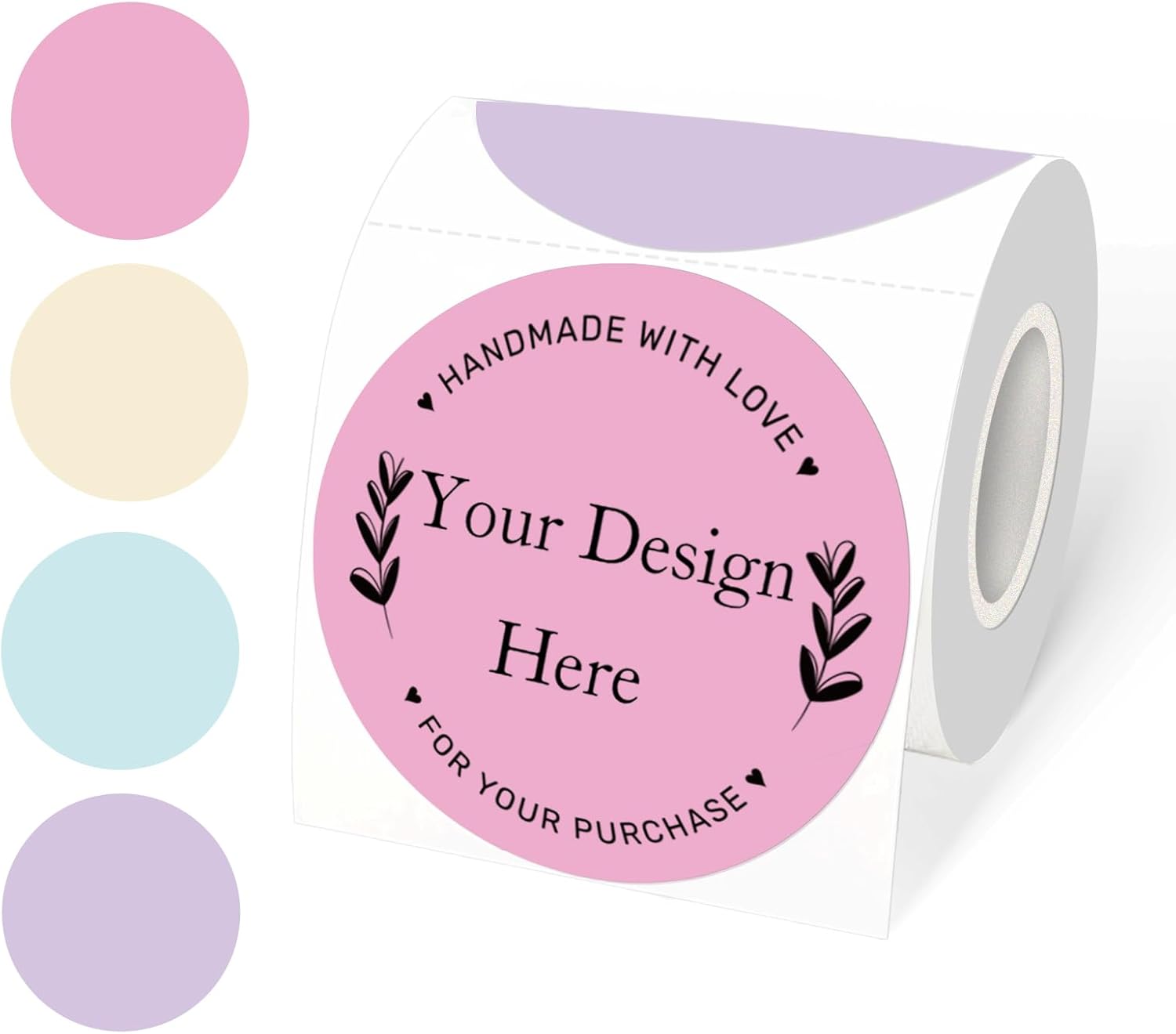 Label Sticker Round - 3 Inch Round Thermal Label Stickers,