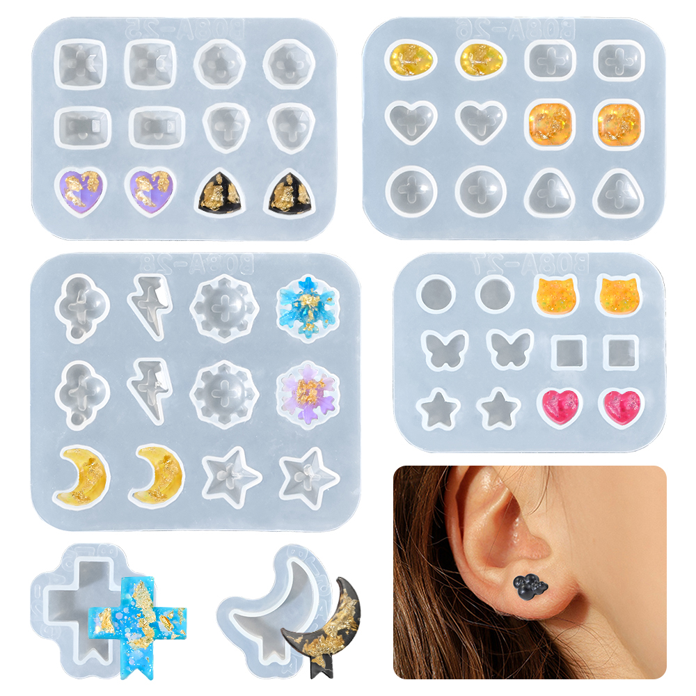 Candle Mold Silicone - S0194 Silikonform Epoxidharz Mini Gem Ear