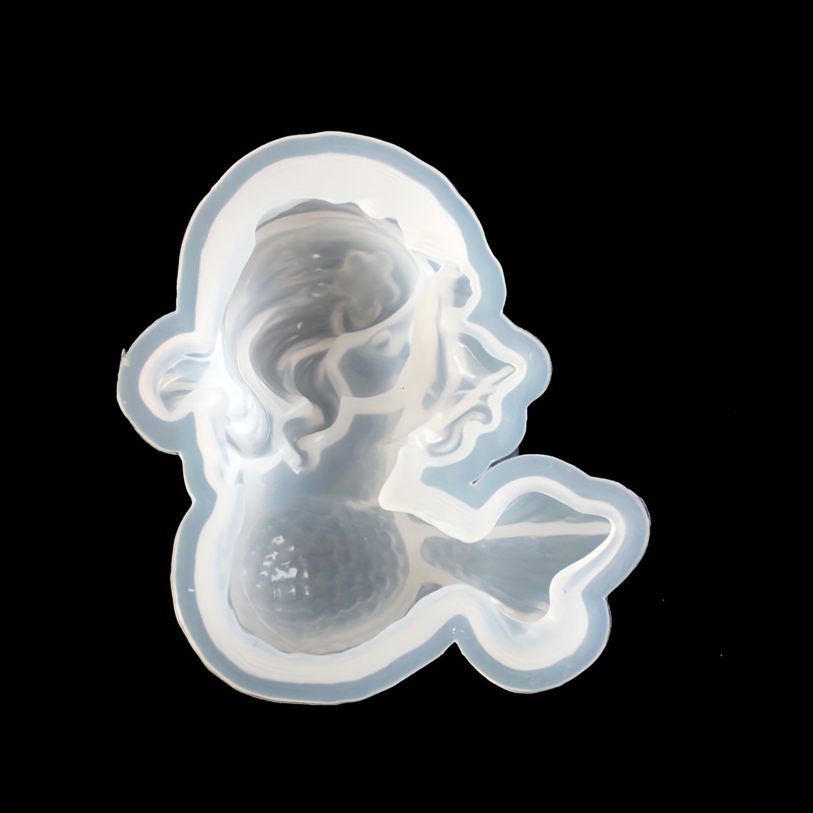 Candle Mold Silicone - Cute Cartoon Mermaid Silicone Mold, 3D