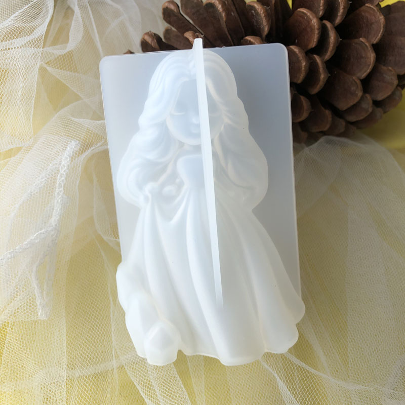 3D Cute Princess Silicone Cand - огляд і ціна Candle Mold Silicone