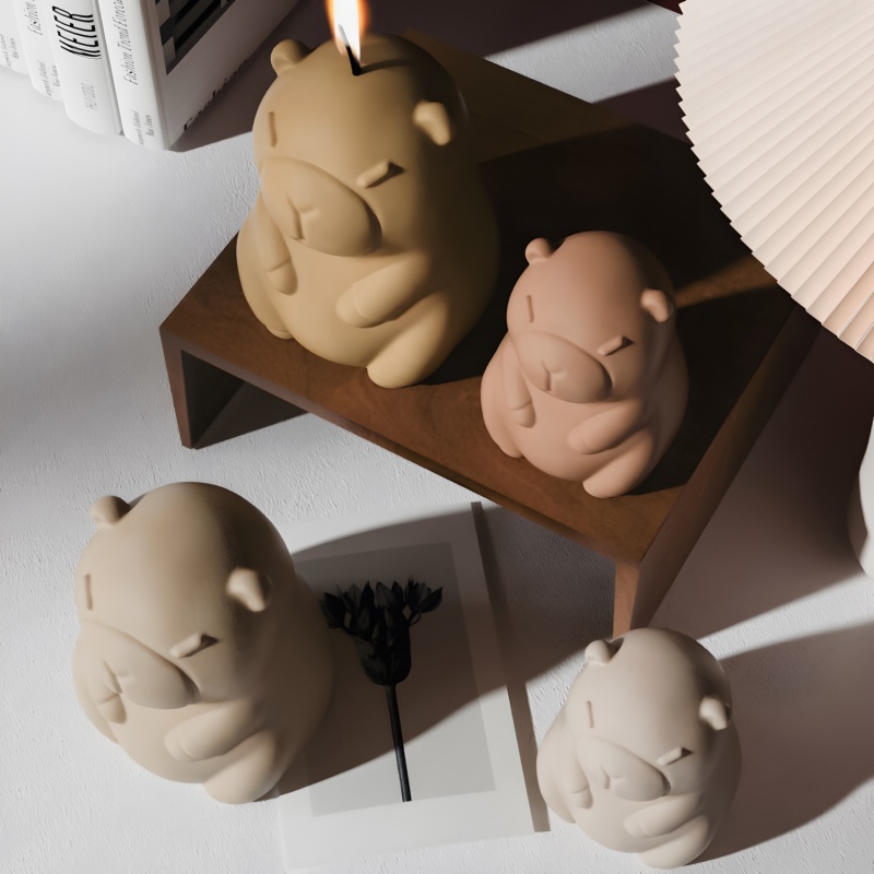 Capybara Pudding Baking Silico - огляд і ціна Candle Making Ideas