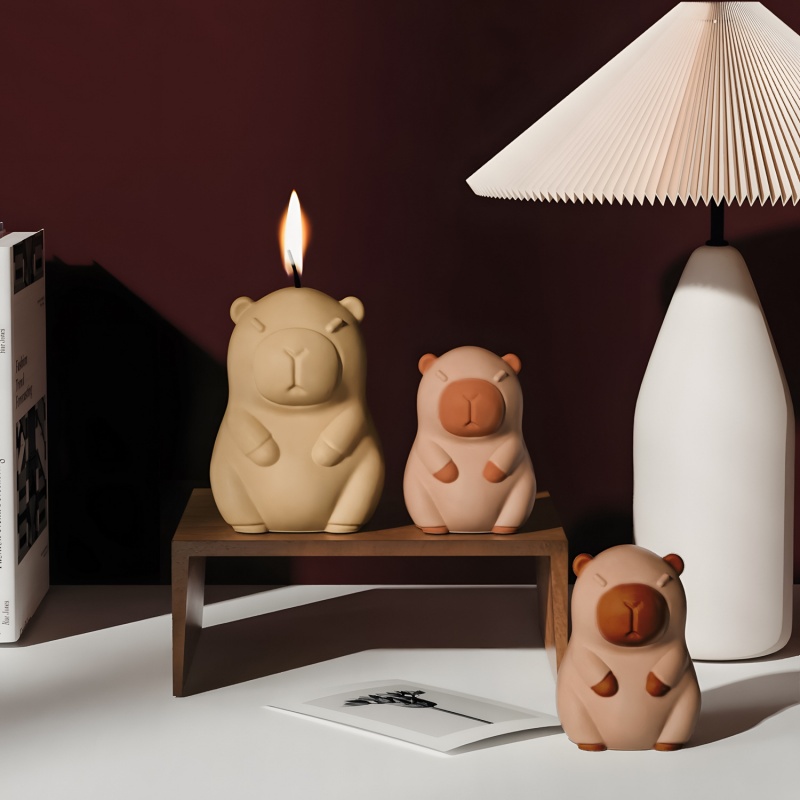 Capybara Pudding Baking Silico - огляд і ціна Candle Making Ideas