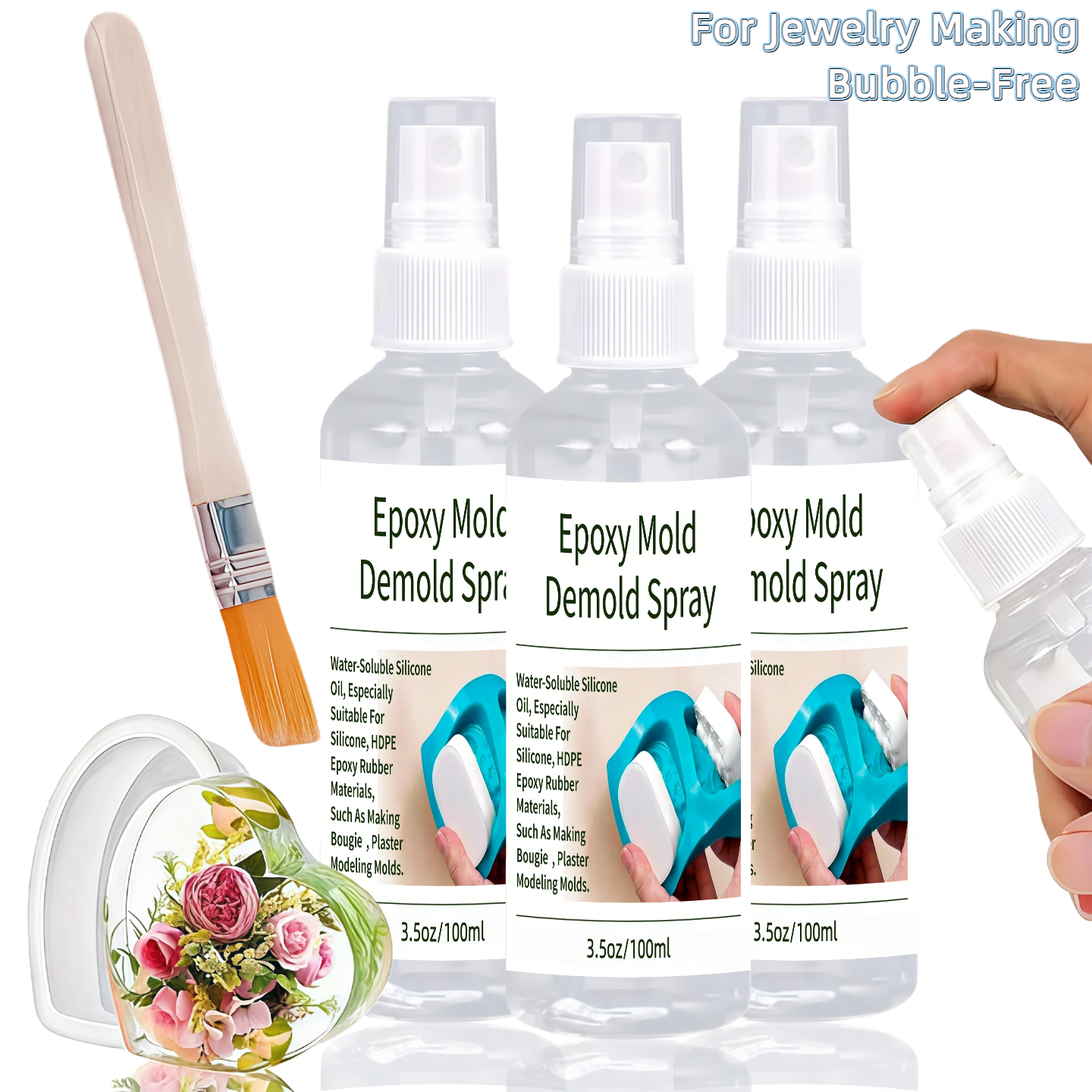 Epoxy Mold Demold Spray, Fast- - огляд і ціна Candle Mold Silicone