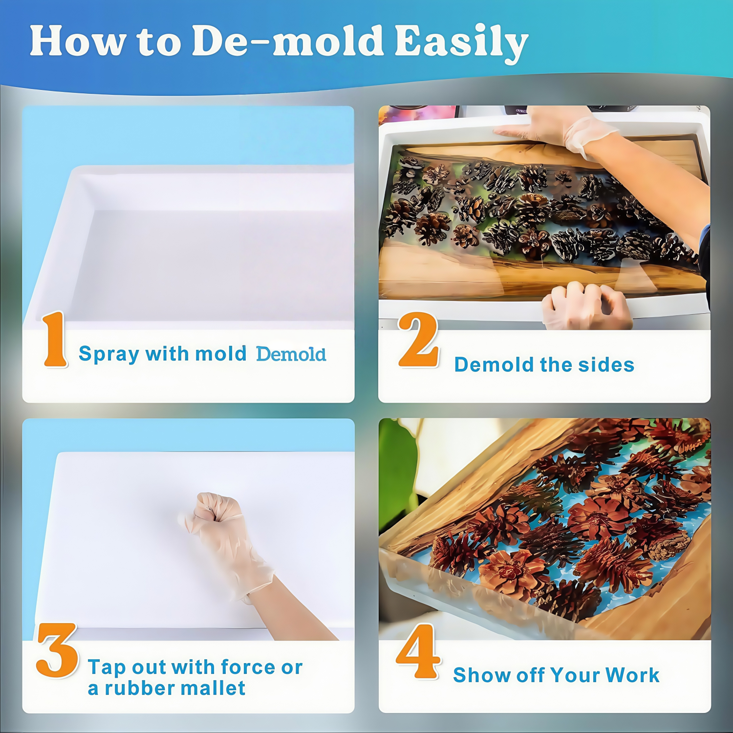 Epoxy Mold Demold Spray, Fast- - огляд і ціна Candle Mold Silicone