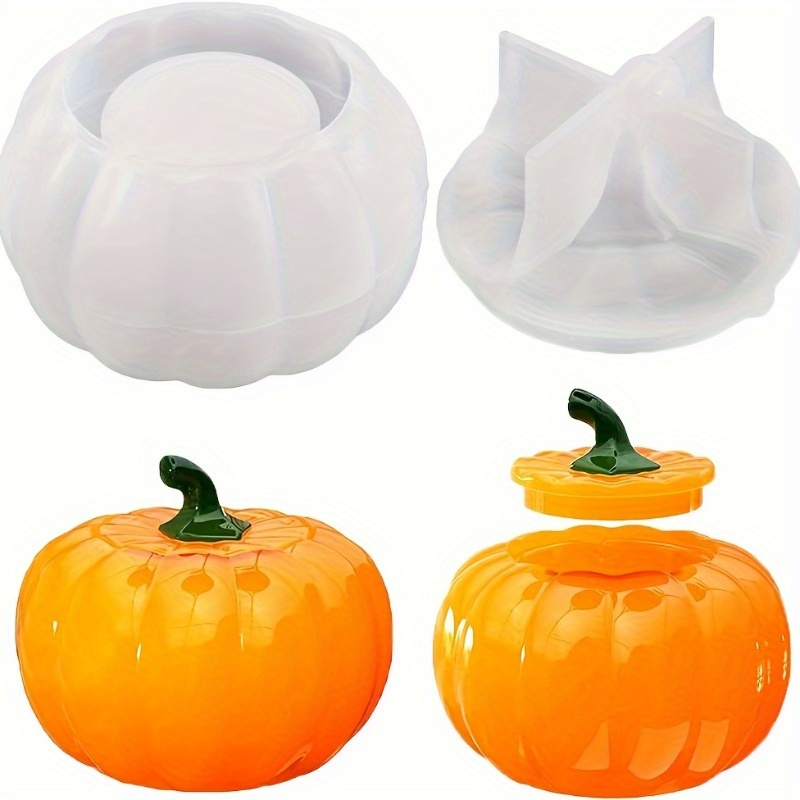 2pcs Pumpkin Jar Silicone Mold - огляд і ціна Candle Mold Silicone