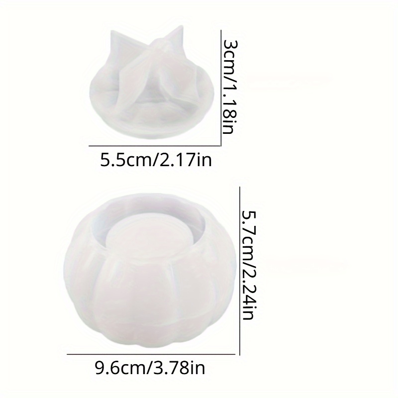 2pcs Pumpkin Jar Silicone Mold - огляд і ціна Candle Mold Silicone