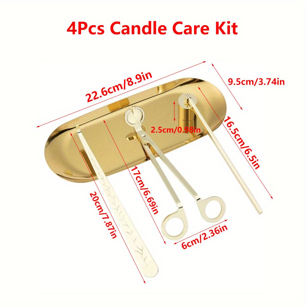 4pcs/set Luxury Candle Care Ki - огляд і ціна Candle Making Ideas