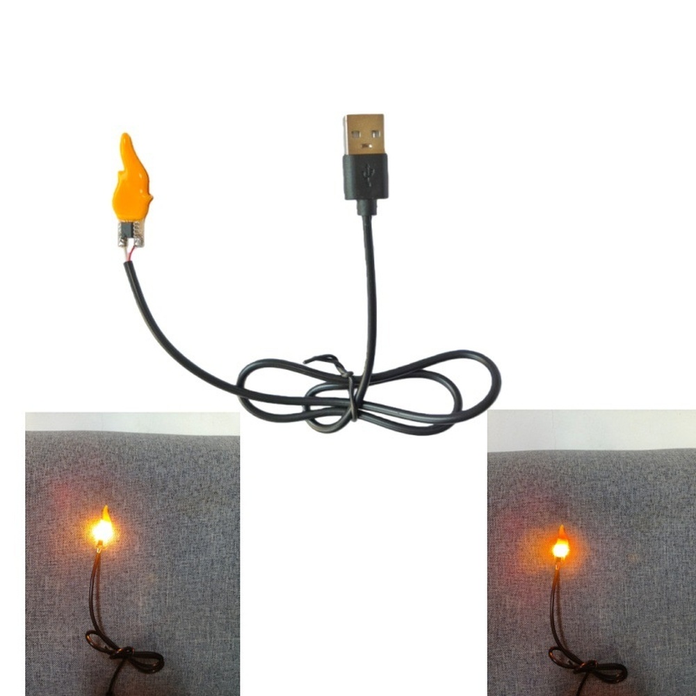 Small PCB 5V USB Flame Effect  - огляд і ціна Candle Making In Dc