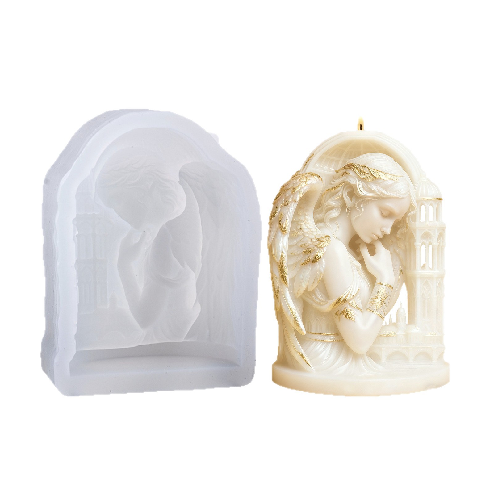 Angel Candle Mold Creative Sce - огляд і ціна Candle Mold Silicone