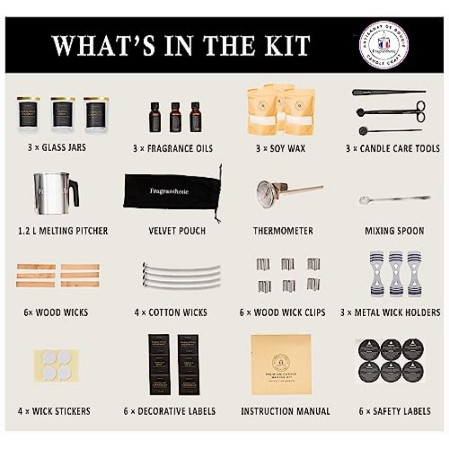 Luxury Candle Making Kit for A - огляд і ціна Candle Making Kit For Adults