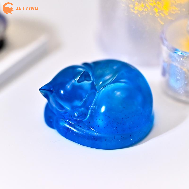 1PCS Sleeping Cat Dog Ornament - огляд і ціна Candle Mold Silicone