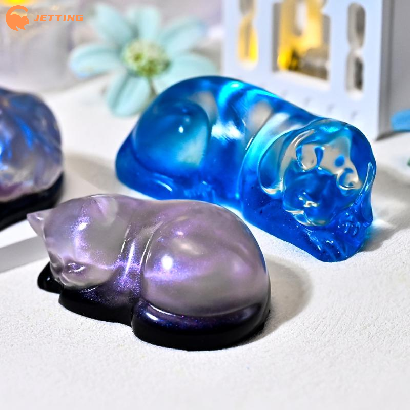 1PCS Sleeping Cat Dog Ornament - огляд і ціна Candle Mold Silicone