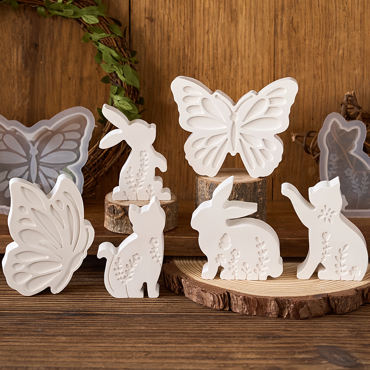 6pcs - 3D Rabbit and Kitten Si - огляд і ціна Candle Making Ideas