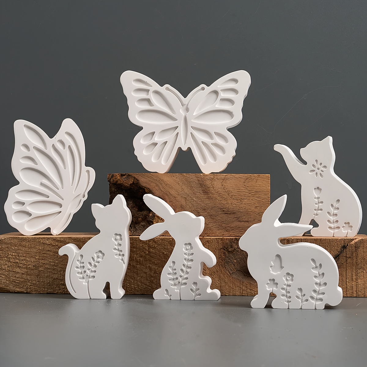 6pcs - 3D Rabbit and Kitten Si - огляд і ціна Candle Making Ideas