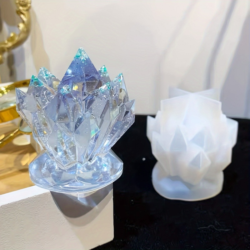 1pcCrystal Cluster Decorative  - огляд і ціна Candle Mold Silicone