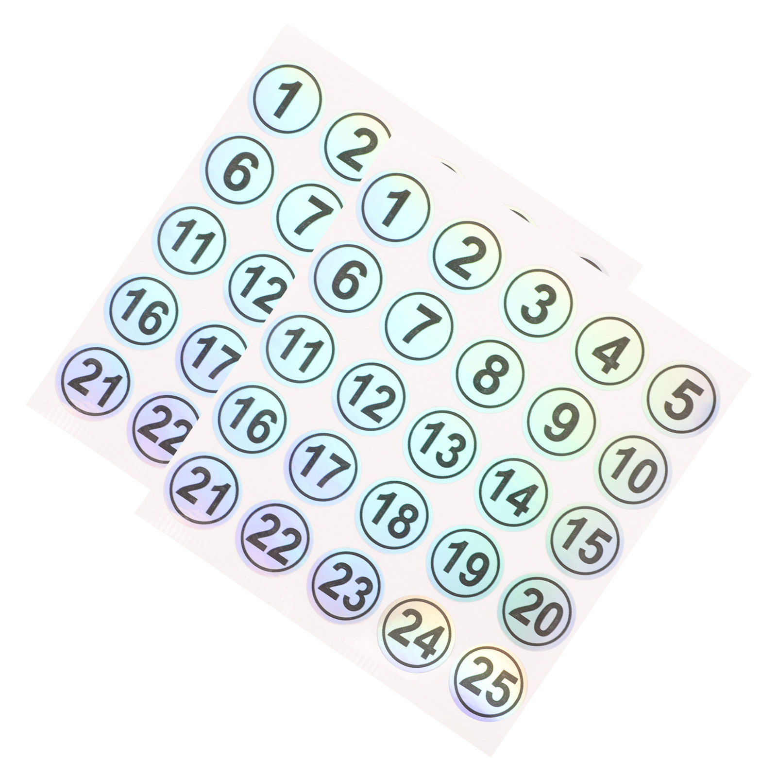 2 Sheets Number Stickers Round - огляд і ціна Label Sticker Round