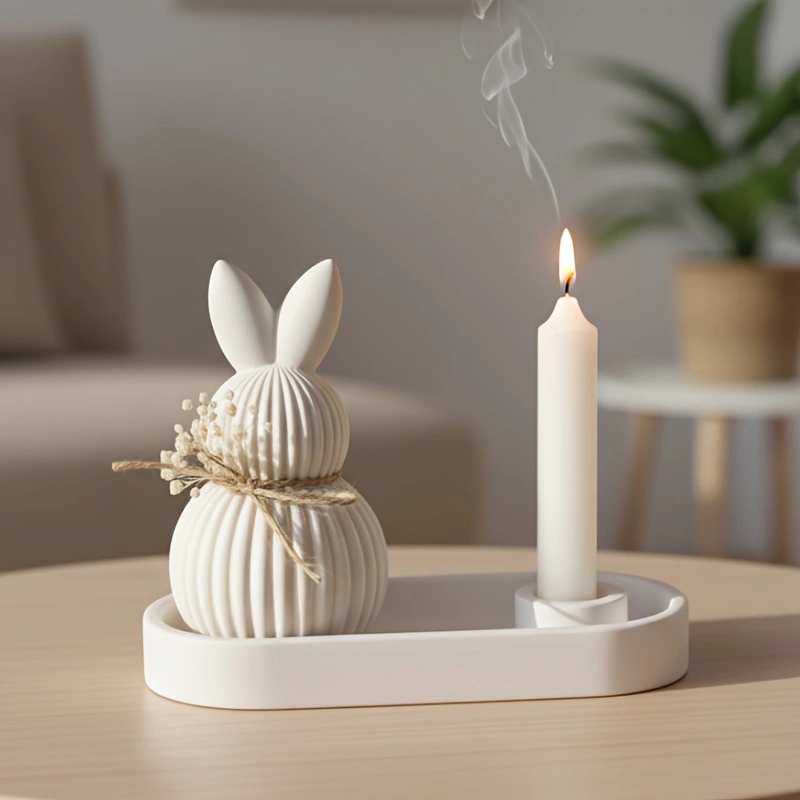 DIY Plaster Silicone Mold 2pcs - огляд і ціна Candle Mold Silicone