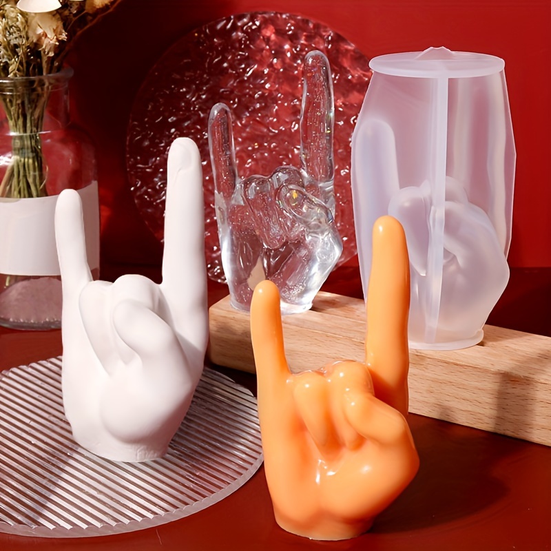 1pc Large Rock Gesture Silicon - огляд і ціна Candle Making Ideas