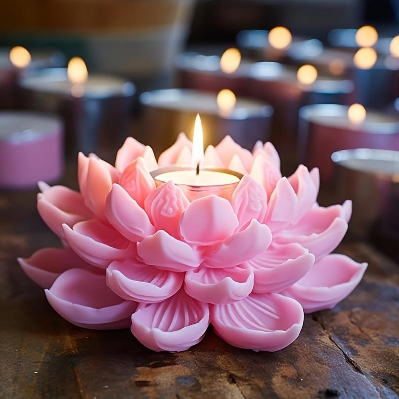 1PC Lotus Flower Candle Mold S - огляд і ціна Candle Making Ideas