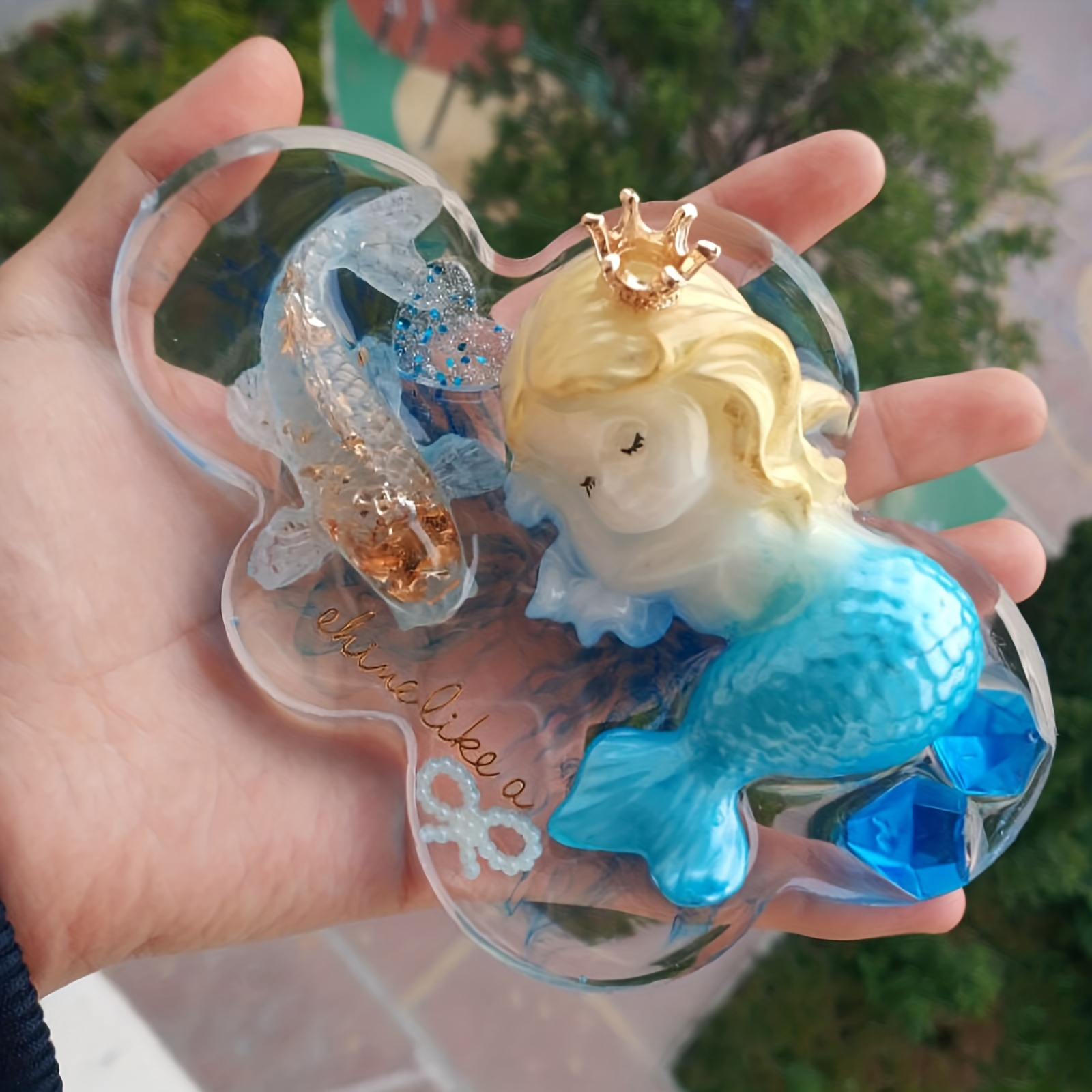 Cute Cartoon Mermaid Silicone  - огляд і ціна Candle Mold Silicone