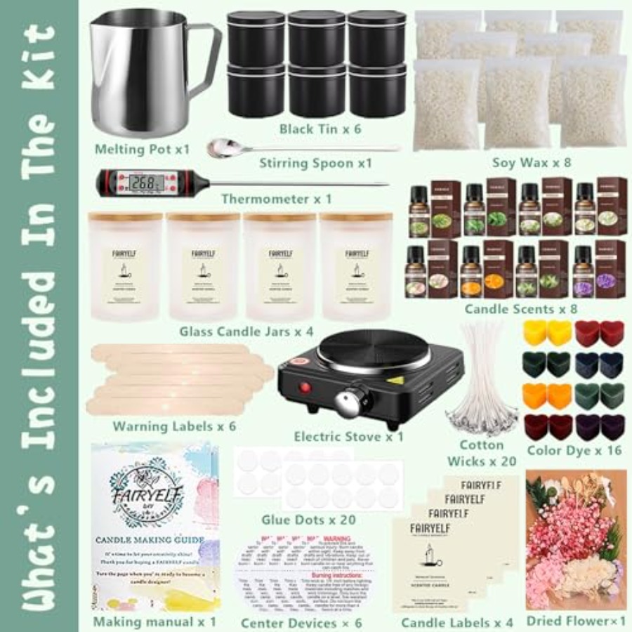 Premium Candle Making Kit with - огляд і ціна Candle Making Kit For Adults