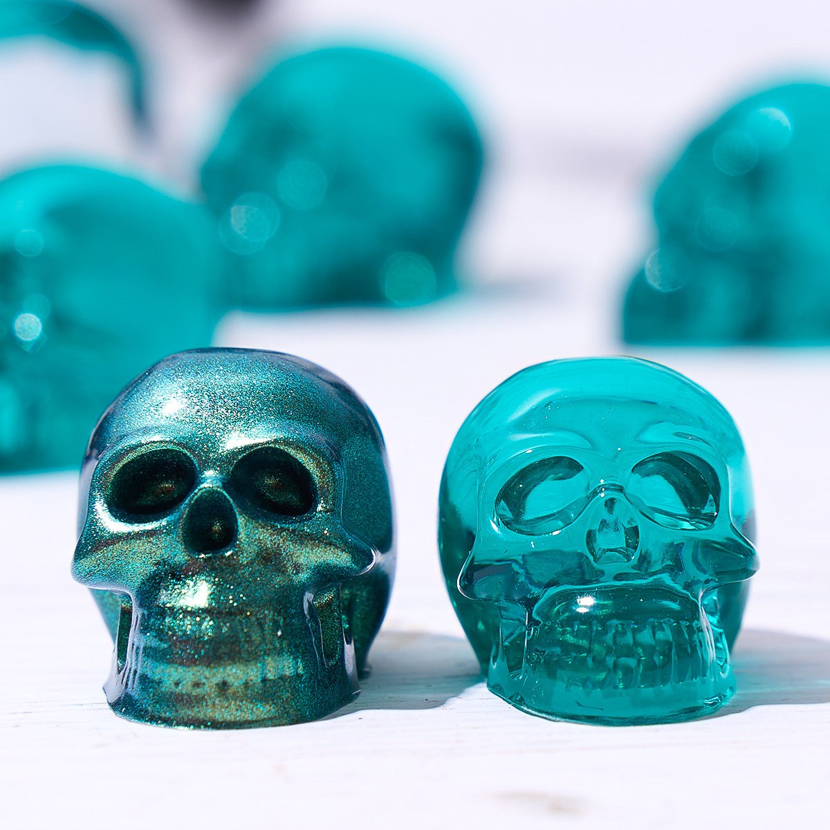 Halloween Ornament Mini Skull  - огляд і ціна Candle Mold Silicone