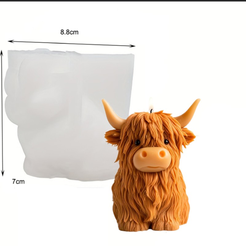 Alpine Cow Candle Mold - Epoxy - огляд і ціна Candle Mold Silicone