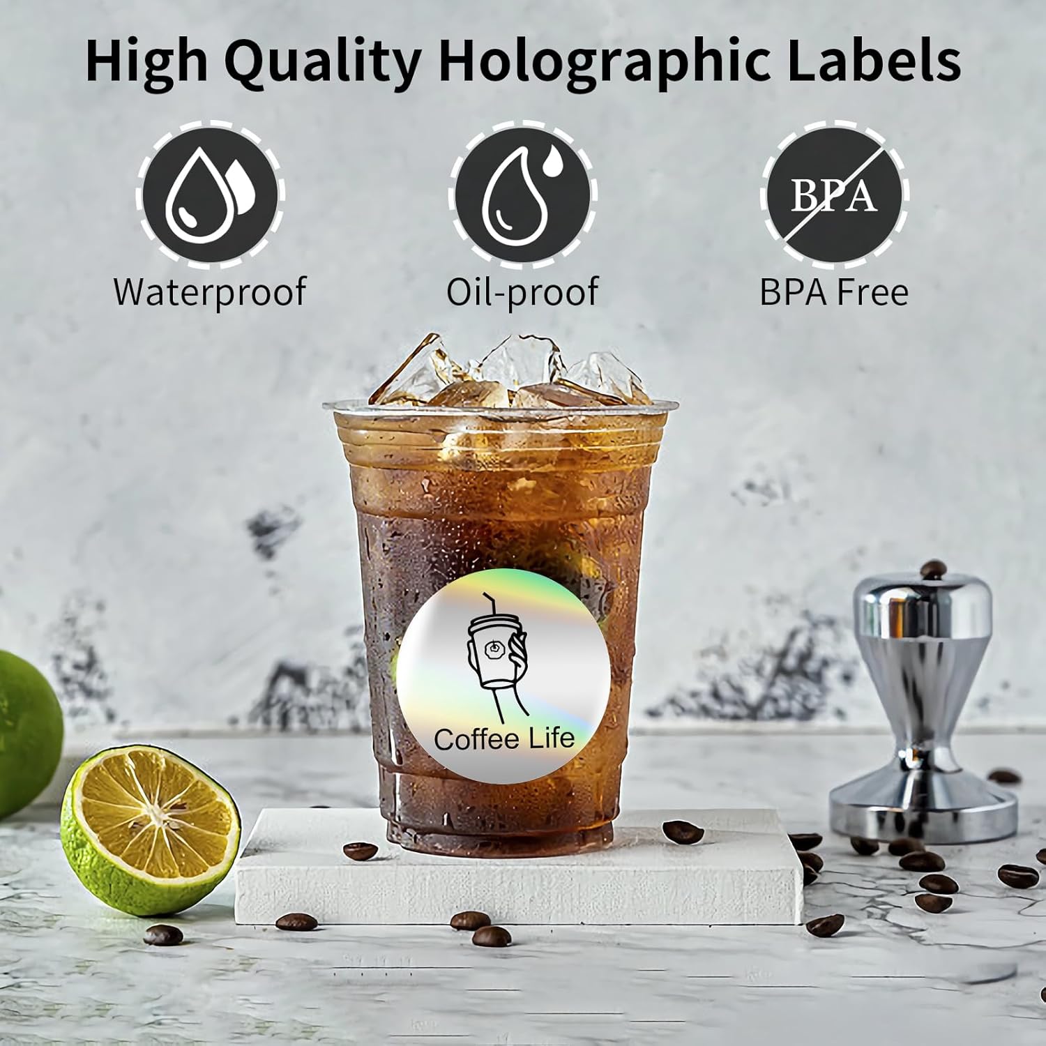 2 Inch Holographic Thermal Lab - огляд і ціна Label Sticker Round