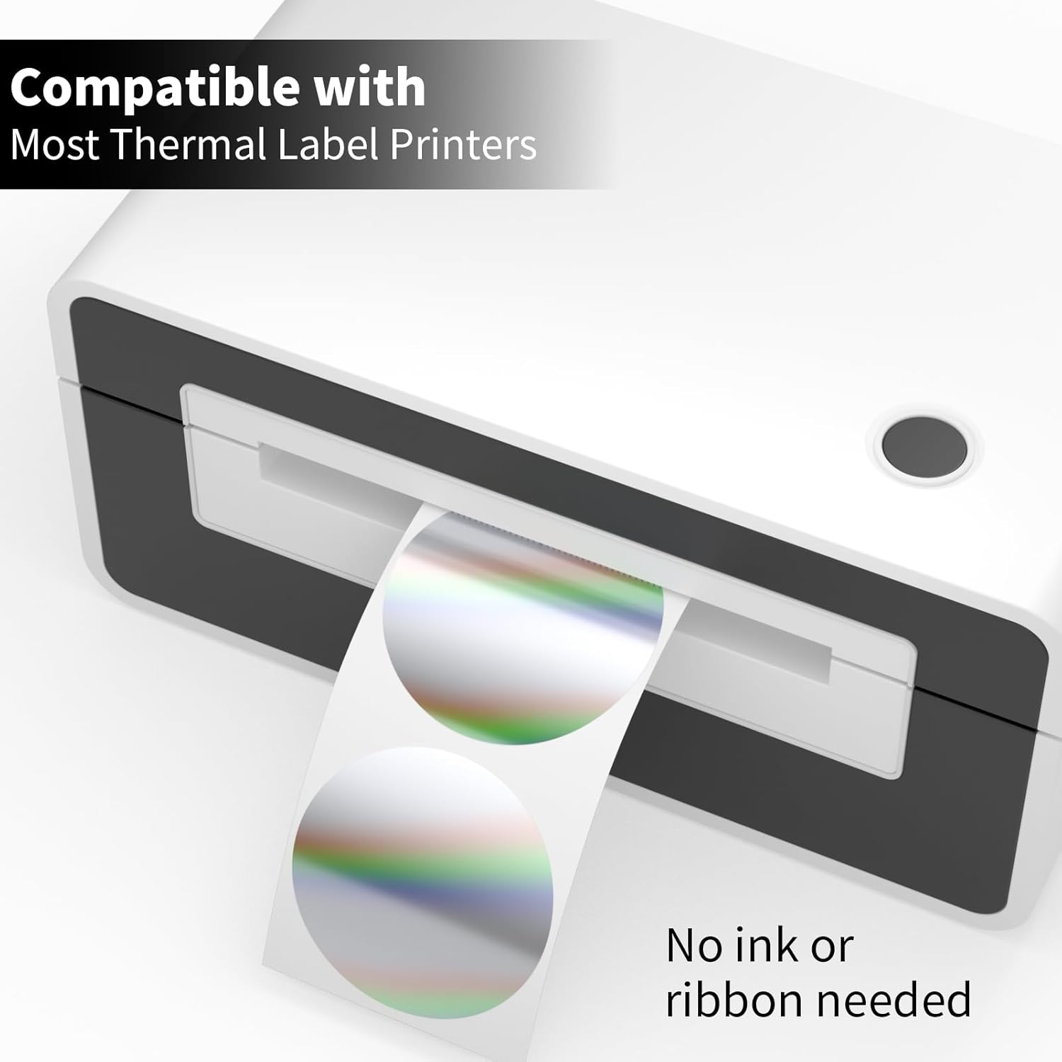 2 Inch Holographic Thermal Lab - огляд і ціна Label Sticker Round