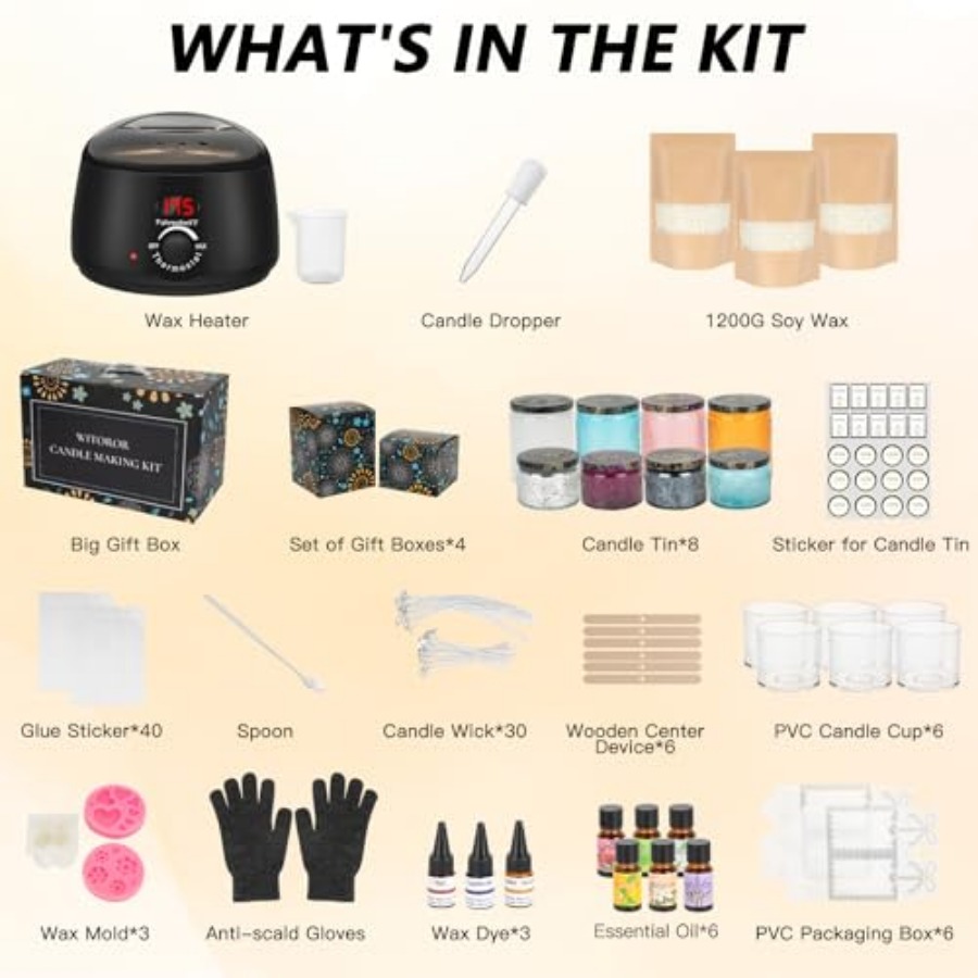 Candle Making Kit, Scented Can - огляд і ціна Candle Making Kit For Adults